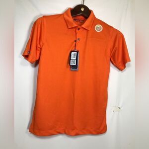 Bermuda Sands Small Youth Matrix Golf Shirt orange Wick Away